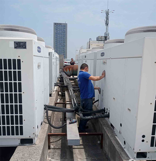 永昌中央空调制热和不制冷系统维修方法